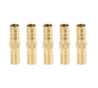 X AUTOHAUX Raccord tuyau 10mm Barb laiton Union droite Raccordement air eau Huile 5pcs