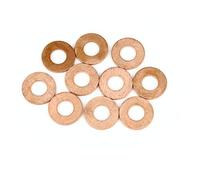 X AUTOHAUX Rondelle Cuivre Joint Torique Joint Étanchéité Anneau Voiture 10x20x1.5 Mm 10pcs