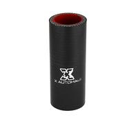 X AUTOHAUX Sourcingmap Raccord de tuyau droit en silicone pour voiture Noir Rouge 30 mm