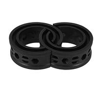 X AUTOHAUX Tampon De Ressort Hélicoïdal Typé C Noir 2Pcs Pour Voiture | Typé C, Diam Ext 138mm, Diam Int 91mm, Haut Ext 51mm, Haut Int 27mm, Rainure Diam 13mm, Épaisseur 25mm, Pour Camion SUV