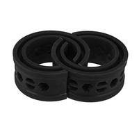 X AUTOHAUX Tampon Ressort Hélicoïdal 2pcs Noir Pour Voiture Caoutchouc | Type B, Diamètre Extérieur 160mm, Hauteur 71mm, Universel Pour Camion Et SUV, Confort De Conduite, Protection Suspension