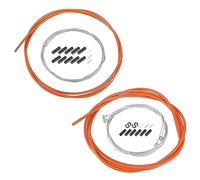 X AUTOHAUX Trousse De Câble Frein Et Vitesse Orange 1pc pour Vélo