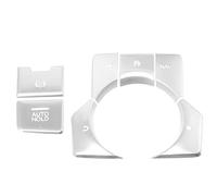 X AUTOHAUX Voiture Centre Console Engrenage Panneau pour Mazda CX-5 Argent Tone (Ensemble de 7)
