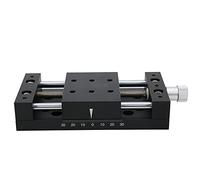 X - Axes Linear Stage SP80A - DB60 | 60mm Stroke Manual Sliding Table for Optical Equipment/Measuring Devices/Microscopes | Aluminum Alloy High - Load Platform 20kg Capacity