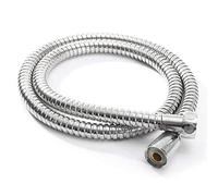 X-Baofu, 1pc 1m 1.5m 2m Mètre 201 Salle de Bains en Acier Inoxydable Anti-déflagrante Flexible Chrome Douche Tube Preuve Tuyau Ressort Tube Tuyau Tirer (Couleur : Argent, Taille : 1M)