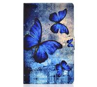 X-Best Housse pour Galaxy Tab A 10.1, Ultra Slim PU Cuir Coque de Protection pour Galaxy Tab A 10.1 (2016) SM-T580/T585 avec Fonction Stand et Auto/Sommeil (Retro Dish)