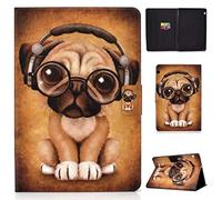 X-Best Huawei MediaPad T5 10 Coque Étui Housse Cuir PU Flip, Ultra Mince Étui à Rabat Magnétique avec Support Bumper Antichoc Protection pour Huawei MediaPad T5 10 10.1 Pouces (Shar Pei)