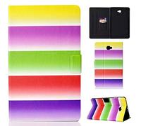 X-Best Samsung Galaxy Tab A 10.1 SM-T580/T585 Housse- Ultra Mince Coque Housse de Protection pour Samsung Galaxy Tab A6 Tablette Tactile 10.1" 2016 (Rainbow)