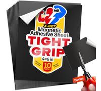 X-bet MAGNET Lot de 10 feuilles magnétiques adhésives de 0,3 mm