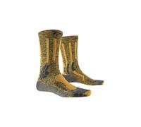 X-BIONIC 4.0 Trek X Chaussettes unisexes en mérinos pour la randonnée et l'alpinisme - Gestion avancée de l'humidité, stabilisation du pied et contrôle de la température - Fusain/Gris/Noir, 35-38