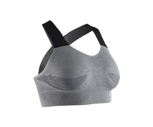 X-Bionic Energizer 4.0 Brassière de Sport sans Armature Femme, Pearl Grey Melange, FR : XS (Taille Fabricant : XS)