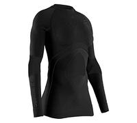 X-Bionic Energy Accumulator 4.0 Shirt Round Neck Long Sleeves Women Sport Maillot de Compression Femme, Black/Black, FR : M (Taille Fabricant : M)