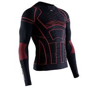 X-BIONIC Homme Moto Energizer 4.0 Long Sleeve Men Shirt, Opal Black/Signal Red, M EU
