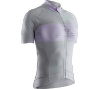 X-Bionic Invent 4.0 Bike Race Zip Chemise Femme, Dolomite Grey/Magnolia Purple, FR : XL (Taille Fabricant : XL)