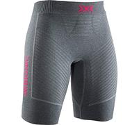 X-Bionic Invent 4.0 Run Speed Women Shorts Femme, Dolomite Grey Melange/Neon Flamingo, FR : S (Taille Fabricant : S)