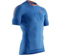 X-Bionic Invent 4.0 T-Shirt Maillot de Compression de Course à Pied Runnning Manches Courtes Bleu Hommes Taille L