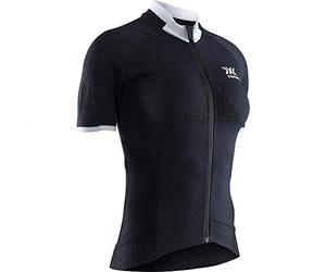X-Bionic Invent 4.0 T-Shirt Maillot de Compression de Cyclism Zippé Manches Courtes Noir Femmes Taille S