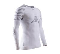 X-BIONIC Invent 4.0 T-Shirt de Sport Maillot de Compression Homme Manches Longues Blanc L