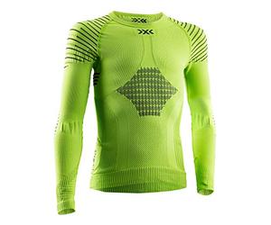 X-Bionic Invent 4.0 T-Shirt Maillot de Compression Manches Longues Enfant Vert Taille 6-7