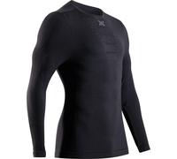X-Bionic - T-shirt thermique à manches longues - Mightywool Shirt LS M Black pour Homme en Laine - Taille L - Noir Noir L