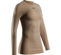 X-Bionic - T-shirt thermique à manches longues - Mightywool Shirt LS W Sand pour Femme en Laine - Taille S - Beige Beige S