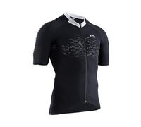 X-Bionic The Trick 4.0 Bike Zip Chemise Homme, Opal Black/Arctic White, FR : M (Taille Fabricant : M)