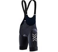 X-Bionic Twyce 4.0 Bike Bib Shorts Padded Women Bib Shorts Femme Opal Black/Dolomite Grey FR : M (Taille Fabricant : M)