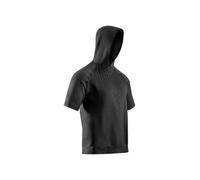 X-BIONIC X-Ential Sweat à capuche à manches courtes pour les activités sportives légères - contrôle avancé de la température et gestion de l'humidité pour confort et style optimaux - X Noir, S