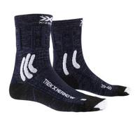 X-Socks Trek X Merino Women Chaussette Femme, Midnight Blue/Arctic White, FR : XL (Taille Fabricant : 41-42)