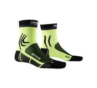 X-Bionic X-Socks Vélo Pro Milieu Chaussettes Cyclisme, Opal Black / Phyton Jaune