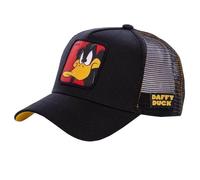 Casquette Enfant Looney Tunes, Casquette Trucker Daffy Duck, Ajustable et Originale, Noir, Taille TU
