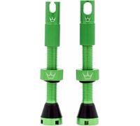 X Chris King Mk2 Valve Tubeless Presta-Clé À Rayons Intégrée,Bouchon De Retrait Du Noyau De Valve,Aluminium 7075,Compatible Avec Insert,Accessoire Velo Pour Pneu De Vélo-Émeraude 42 Mm