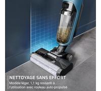 X-Clean2,Aspirateur Laveur Sans Fil,Nettoyage 2-En-1,Modes Eco/Max,Léger,Nettoyage Le Long Des Murs,Auto-Nettoyage,Gz2271E0