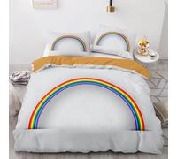 X Cm House De Couette Polyester Coton Housse Couette Ado Avec Taies D'oreiller Xcm Arc En Ciel Linge De Lit Moelleux