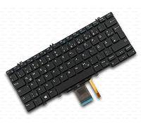 X-Comp Clavier allemand sans cadre avec rétroéclairage pour Dell Latitude 7280 7290 7380 7389 7390 5280 5288 5289 5290 Serie Noir