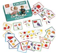 x de Dés pour Éducatif de Reconnaissance des Fruits
