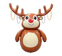 x de Noël pour fêtes de Décorations gonflables avec activité de Lancer | Jouet de d'anneaux de Noël Pour la maison, l'appartement, la ferme, les soirées en et entre , les fêtes de