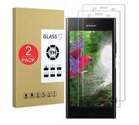 X-Dision [2-Pack Protecteur d'écran compatible avec Sony Xperia XZ1,en verre trempé 9H,film de protection 2.5D Premium,[Installation sans bulles][Résistant aux égratignures]
