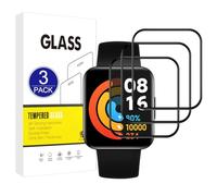 X-Dision [3 Pièces Protecteur d'écran Compatible avec Xiaomi Poco Watch,[Résistant Aux Rayures,Haute Définition][3D Incurvé Full Cover] Protecteur pour Xiaomi Poco Watch