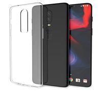 X-Dision Cas Transparent pour OnePlus 6, Absorption Flexible de choc Shell de Silicone de TPU, Housse de Protection Supérieure Légère et Anti-rayures Économique et Pratique