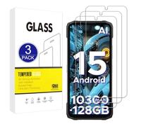 X-Dision Compatible avec Doogee Blade 20/Blade 20 Ultra/Blade 20 Turbo/Blade 20 Play Protection d'écran, 3 Pièces [Dureté 9H, Incassable] 2,5D Haute Définition Films en Verre Trempé