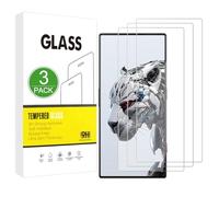 X-Dision Compatible avec Nubia Red Magic 8 Pro Protection d'écran, 3 Pièces [Dureté 9H, Haute Sensibilité, Incassable] 2,5D Haute Définition Films en Verre Trempé