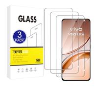 X-Dision Compatible avec Vivo V50 Lite 4G/5G Protection d'écran, 3 Pièces [Dureté 9H, Haute Sensibilité, Incassable] 2,5D Haute Définition Films en Verre Trempé