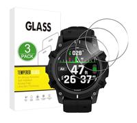 X-Dision Protection d'écran Compatible avec Garmin Descent G2,3 Pièces [Dureté 9H, Haute Sensibilité, Incassable] 2,5D Haute Définition Films en Verre Trempé pour Garmin Descent G2