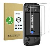 X-Dision Protection d'écran Compatible avec Valve Steam Deck,3 Pièces [Dureté 9H, Haute Sensibilité, Incassable] 2,5D Haute Définition Films en Verre Trempé pour Valve Steam Deck