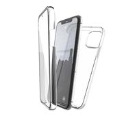 X-Doria Coque en Verre Defense 360x pour iPhone 11 Pro, Couverture complète Avant et arrière, Coque en 2 pièces résistante aux Rayures, Cadre en Verre trempé et en Caoutchouc