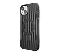 X-Doria Raptic Clutch MagSafe - Coque biodégradable pour iPhone 14 Plus (testée contre les chutes de 3 m) (Noir)