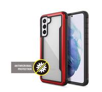 X-Doria Raptic Shield - Boîtier en aluminium pour Samsung Galaxy S21 (Protection antimicrobienne) (Rouge)