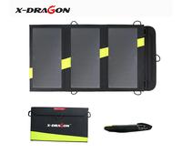 X-DRAGON Solaire Mobile Puissance Chargeur De Batterie 5V 20W Portable Extérieur Pliable Cellules De Panneau Solaire Micro USB pour Xiaomi iPhone iPad