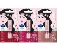 X Emily In ParisBaume À Lèvres Teinté Set De 3 SticksÉdition Limitée(Nude Nouveau,Parisian Pink & Rouge Romance)